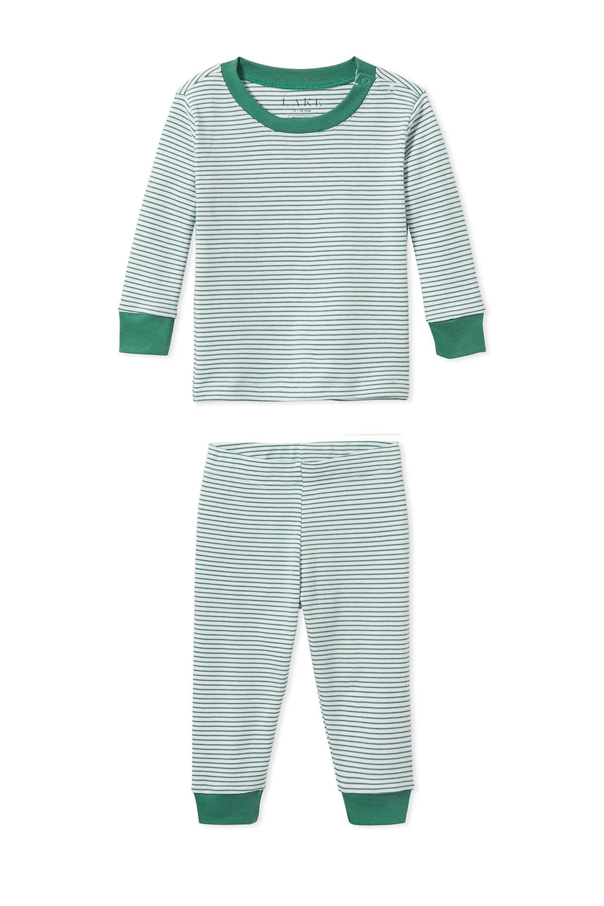 Baby Long-Long Set in Classic Green | Lake Pajamas