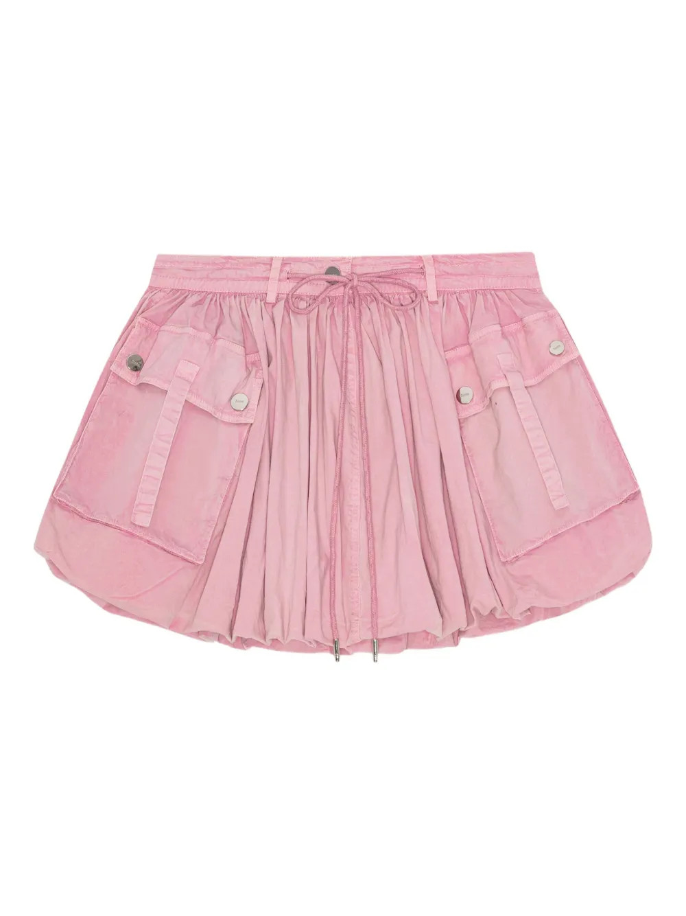 GANNI drawstring-waist Skirt | Pink | FARFETCH | Farfetch Global