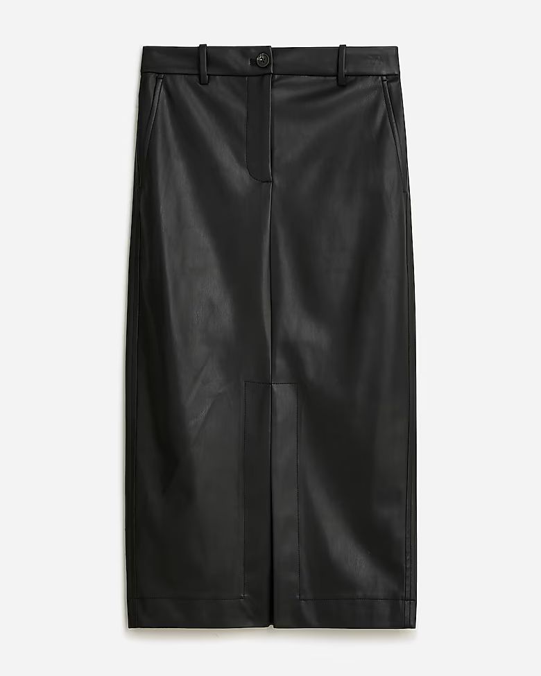 Faux-leather pencil skirt | J.Crew US