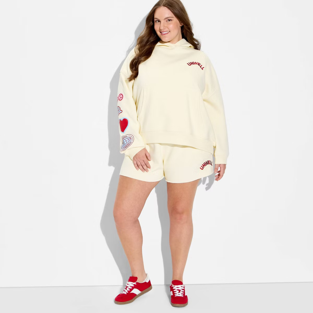 Women's Unwell Graphic Hooded Pullover Sweatshirt - Yellow | Target