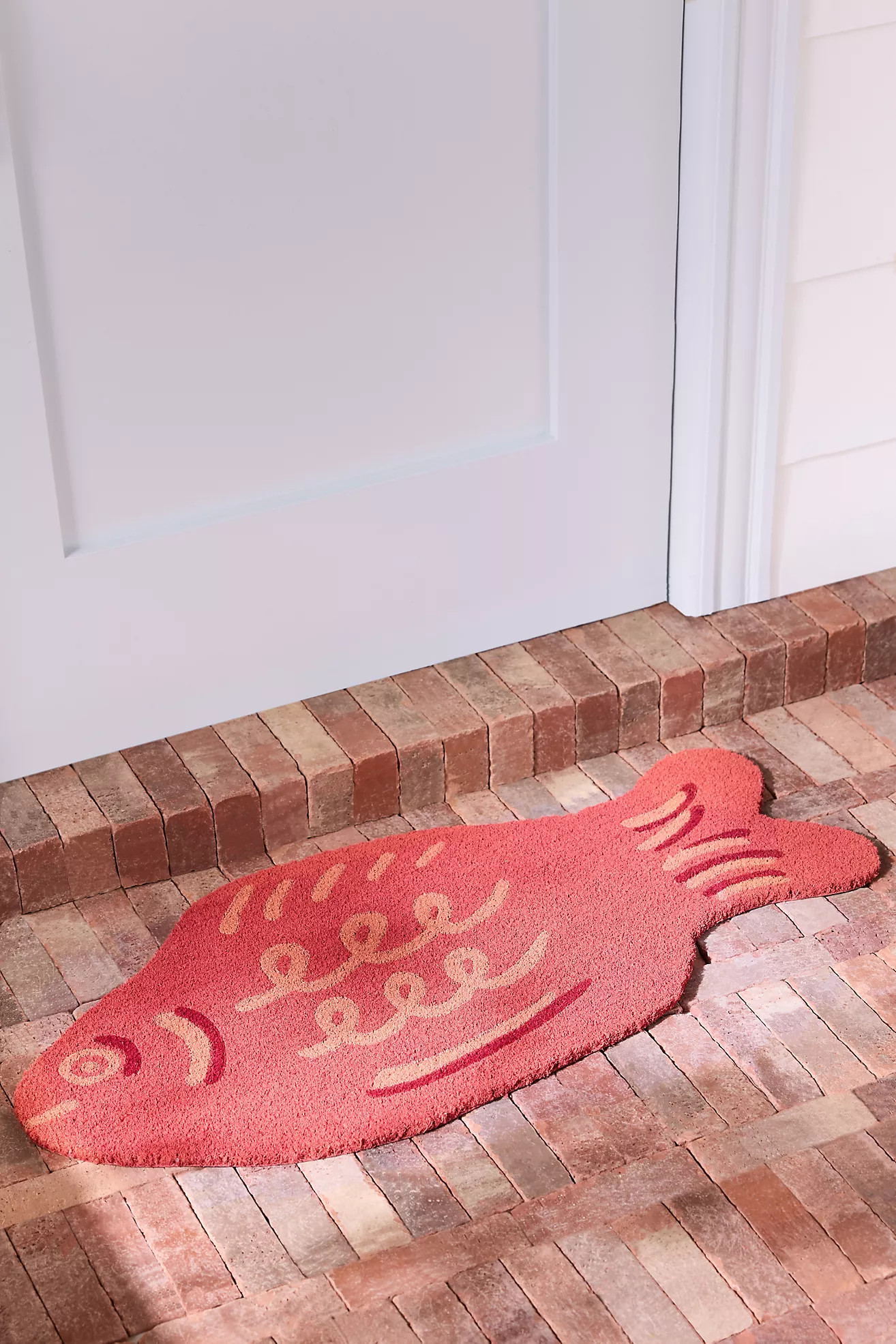 Maeve Candy Fish Coir Printed Doormat | Anthropologie (US)