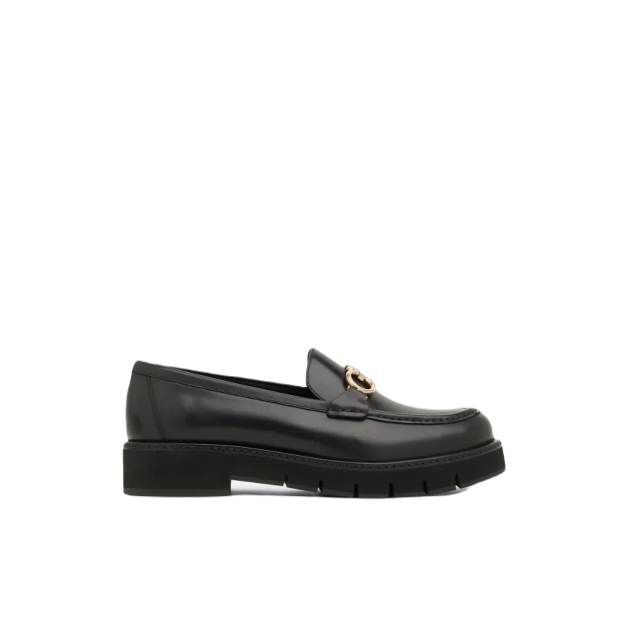 Ferragamo Rolo Chunky Leather Loafers | Shop Simon