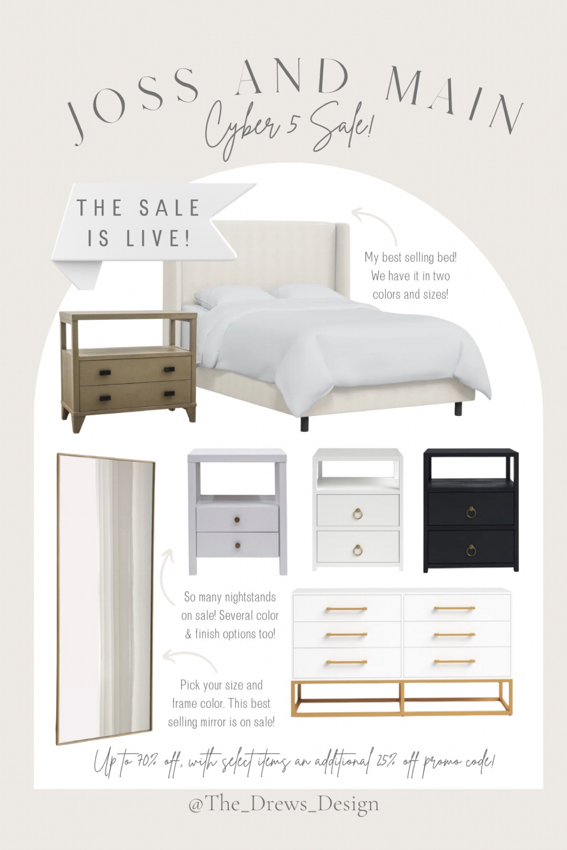 Shop my picks from the Joss & Main Black Friday and Cyber Monday Sale! Home décor, furniture finds, bedroom furniture, dresser, nightstand with drawers, wall mirror, designer look for less, Tilly bed frame 
#ltkhome #ltksalealert #ltkholiday
@shop.ltk @shop.ltk #liketkit @jossandmain #JossandMain #JossandMainPartner #josspartner
