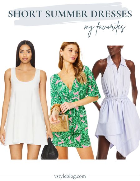 Summer Dress: Lovers and Friends mini dress, Lily Pulitzer Parigi Skort Romper, and A.L.C mini shirtdress 

#LTKStyleTip #LTKWedding

#LTKSeasonal