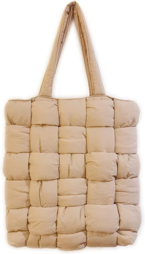 Amazon.com: Women's hand weaving quilted Shoulder Tote Bag Purse Top Handle Satchel Handbag : Clo... | Amazon (US)