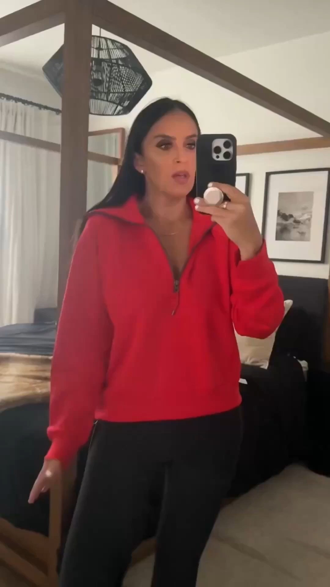 Spanx air essentials half zip now $41 originally $120. Add to cart for discount. 30% all sale items 