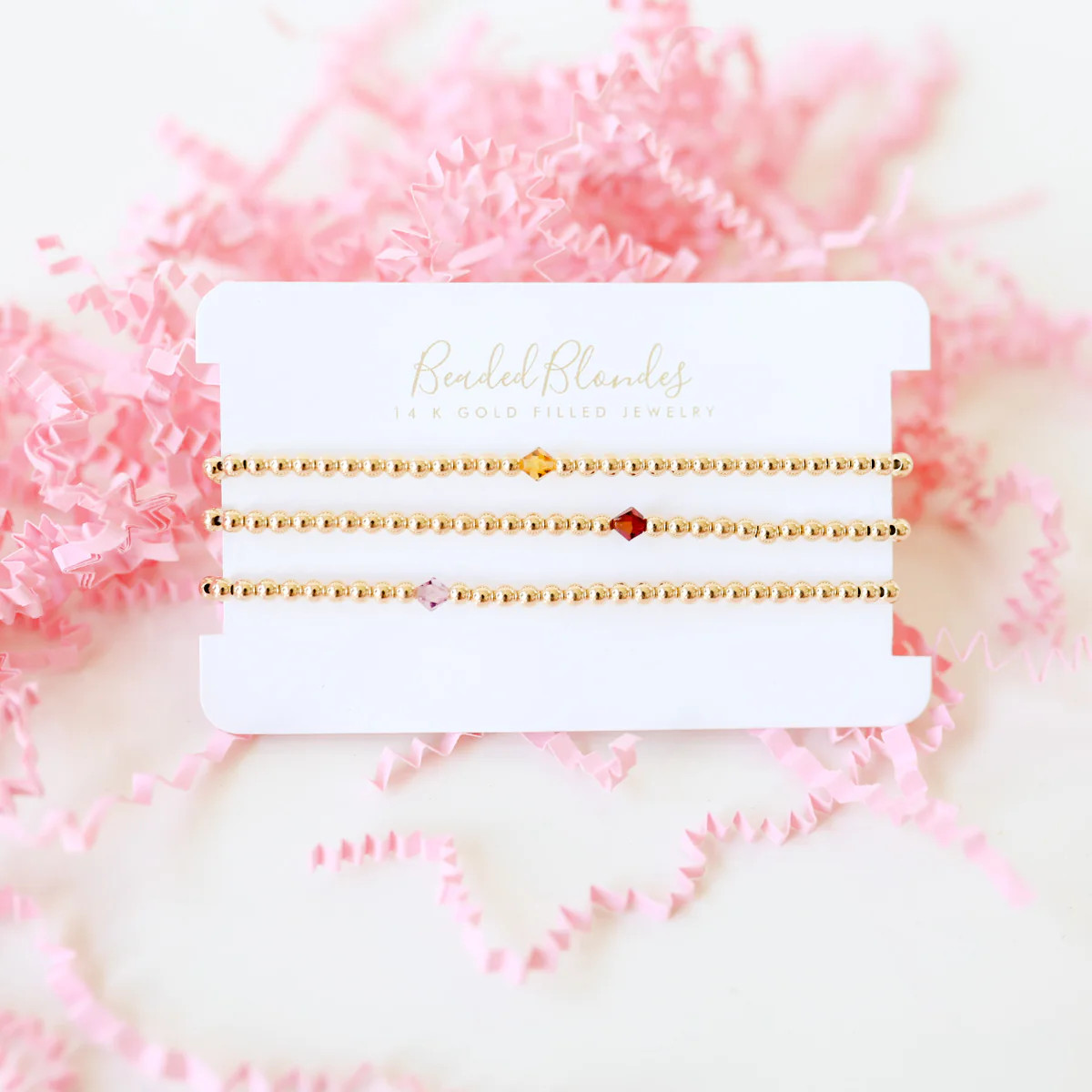 Birthstone Stack (set of 3) | Beaded Blondes