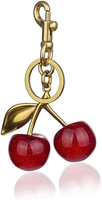 Flexita Cherry Bag Charm, Cherry Keychain Accessory Purse Charm, Cherries Handbag Pendant Keychai... | Amazon (US)