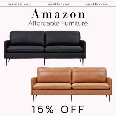 Great couch / loveseat / sofa option on a budget! They get great reviews and they're real leather.

Amazon furniture / living room furniture / affordable furniture   

#LTKsalealert #LTKhome #LTKstyletip