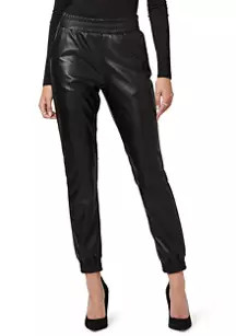 Buffalo Jeans Women's Tara Leather Look Joggers | Belk