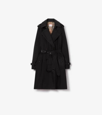 Mid-length Lightweight Kensington Trench Coat in Black - Women, Nylon | Burberry® Official | Burberry (UK)