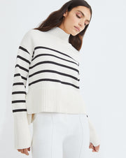 Lancetti Nautical-Stripe Sweater | Veronica Beard