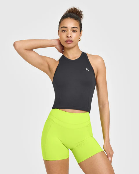 Go To Seamless Fitted Mid Vest 
 Coal | Oner Active (UK / US)