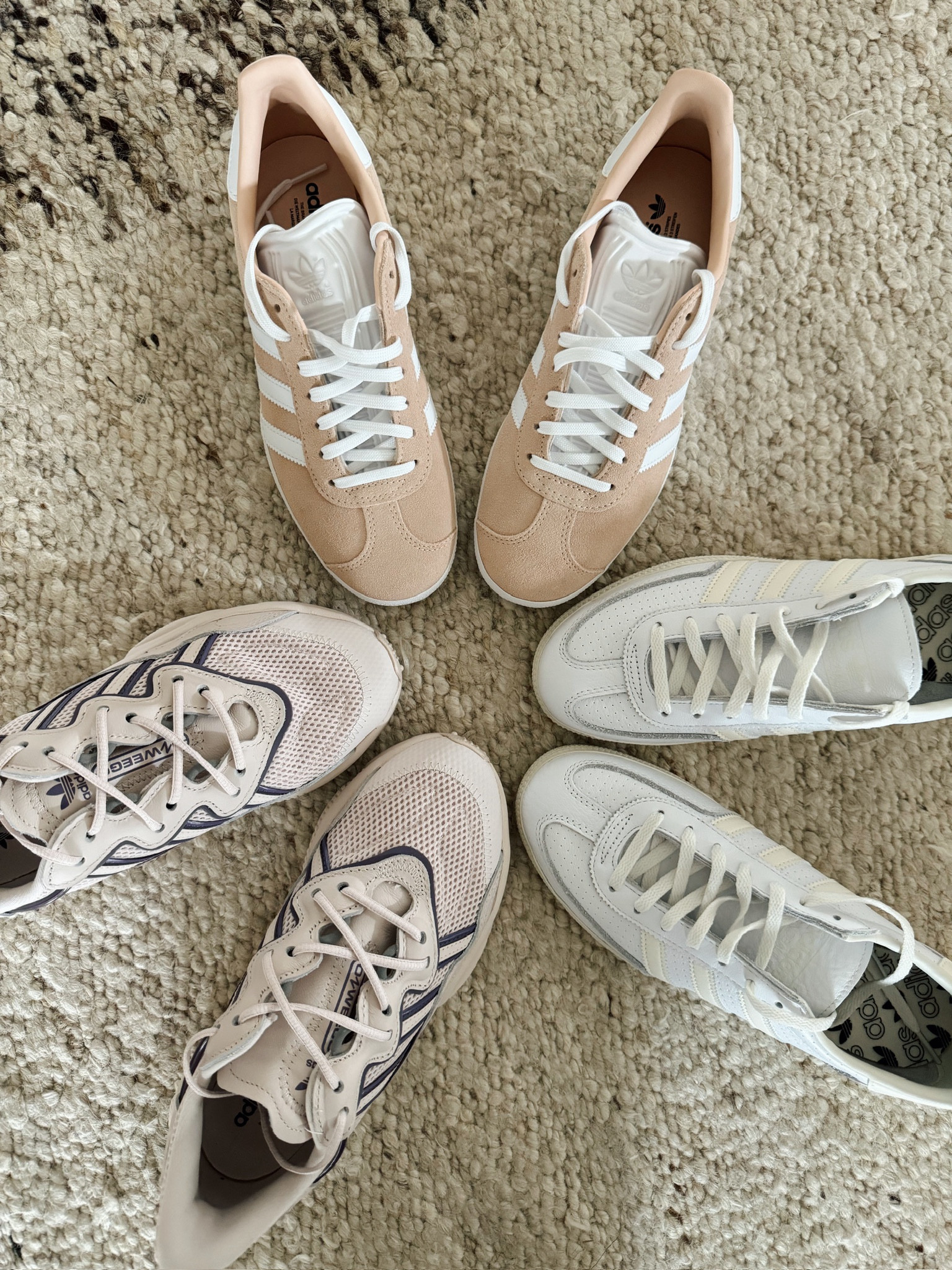 adidas gazelle silver green womens adidas Gazelle Bold Shoes Cream White 9 main image 1