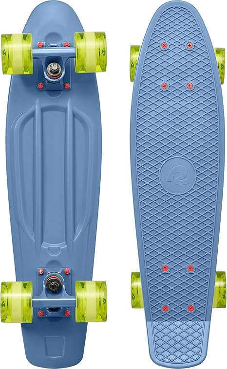 Retrospec Quip Mini Cruiser Skateboard 22.5" Classic Retro Plastic Cruiser Complete Skateboard wi... | Amazon (US)