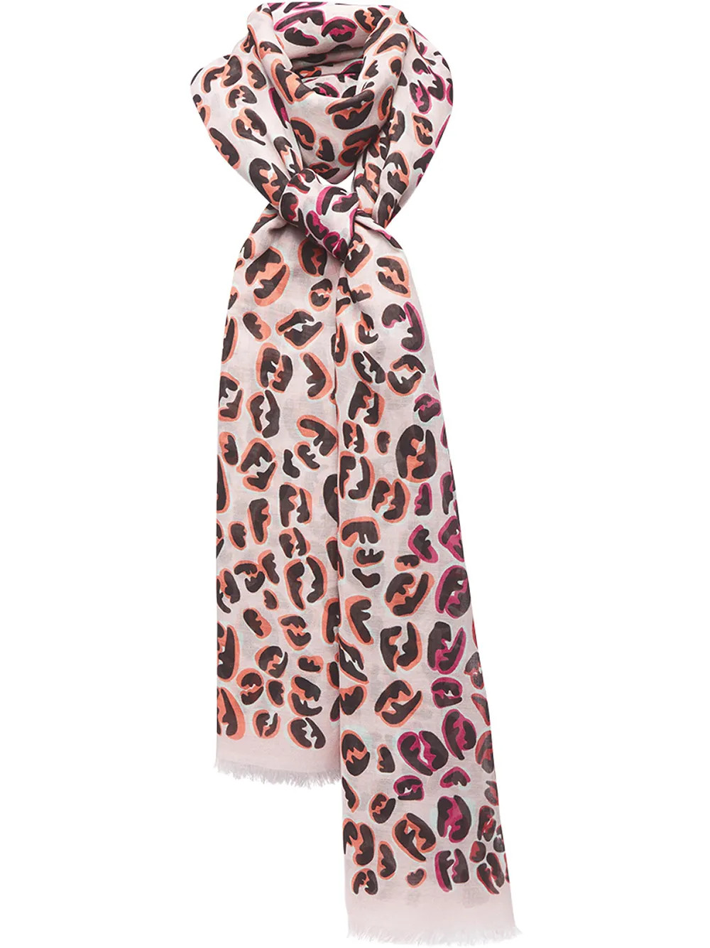 Fendi splash FF maxi stole scarf - Pink | FarFetch Global