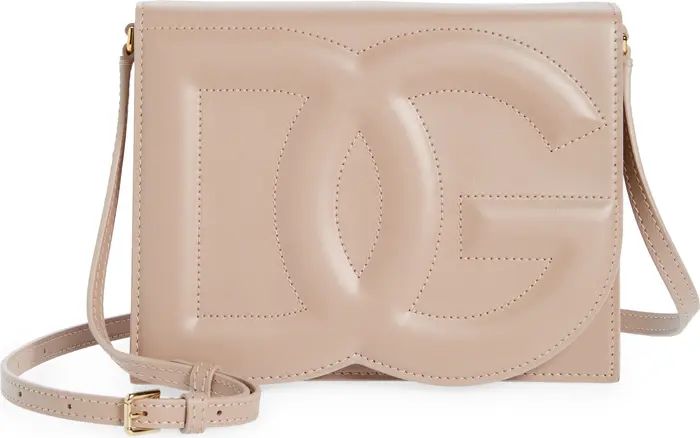 DG Logo Flap Leather Crossbody Bag | Nordstrom