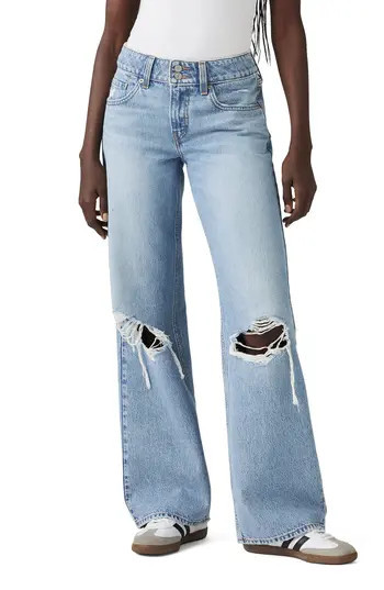 Levi's® Ripped Superlow Wide Leg Jeans in Table Talk W Dx at Nordstrom Rack, Size 26 32 | Nordstrom Rack