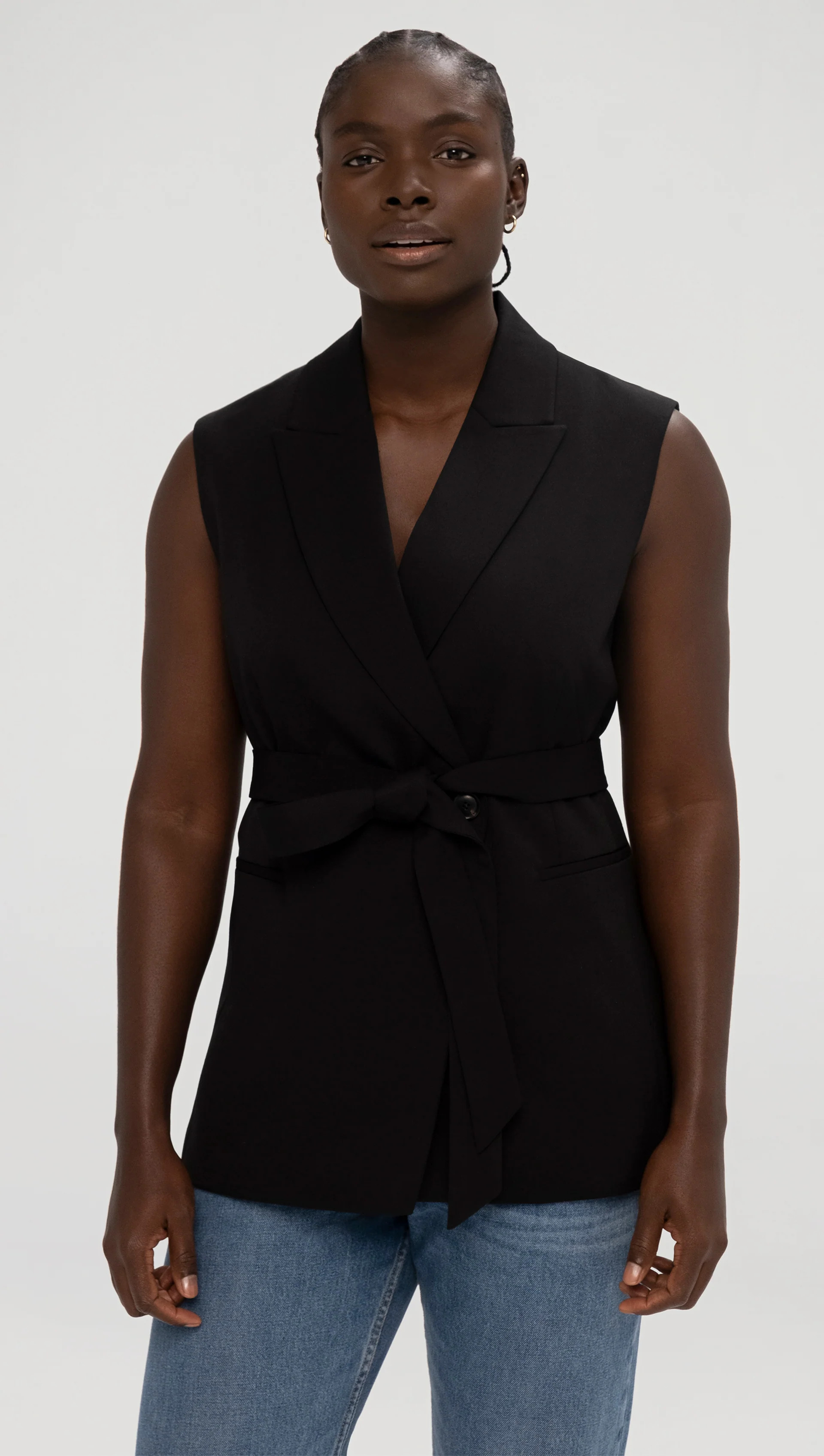 Argent: Double-Breasted Vest in Seasonless Wool | Women's Vests | Argent | Argent