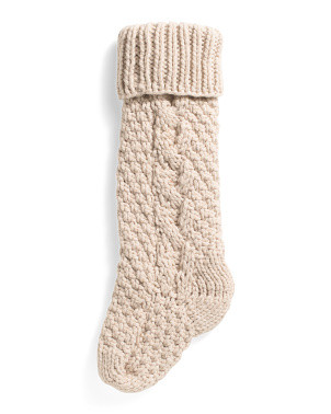 26in Aidan Knit Stocking | Garlands & Trimmings | Marshalls | Marshalls