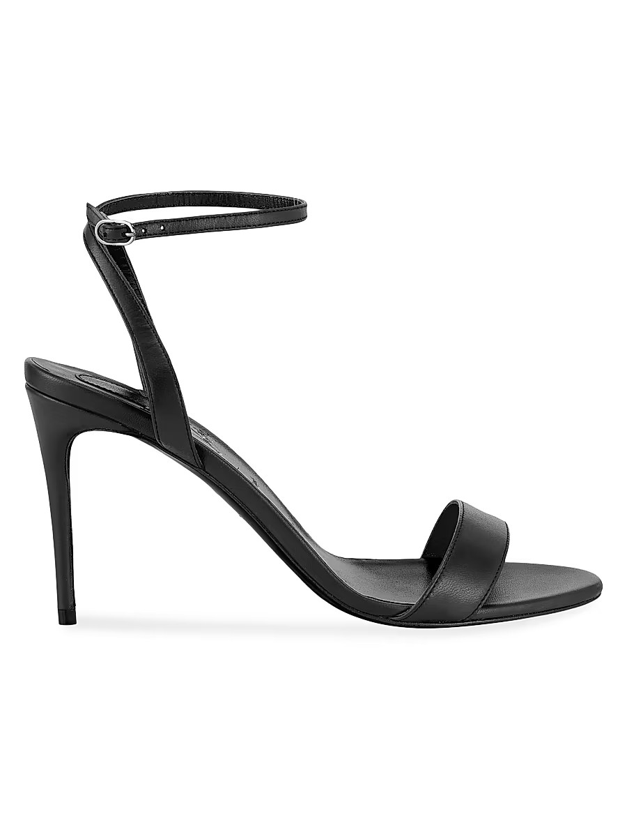 Women's Loubigirl 85MM Leather Sandals - Black - Size 10 | Saks Fifth Avenue
