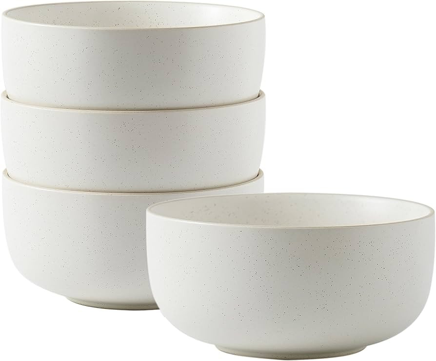 S&Q'S CERAMICS S&Q Ceramic Bowls for Kitchen, 36 Ounce, Large Capacity Cereal Bowls Set of 4, For... | Amazon (US)