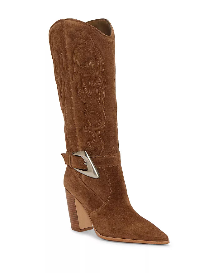 VINCE CAMUTO Women's Bianca Buckled Western Boots Shoes - Bloomingdale's | Bloomingdale's (US)