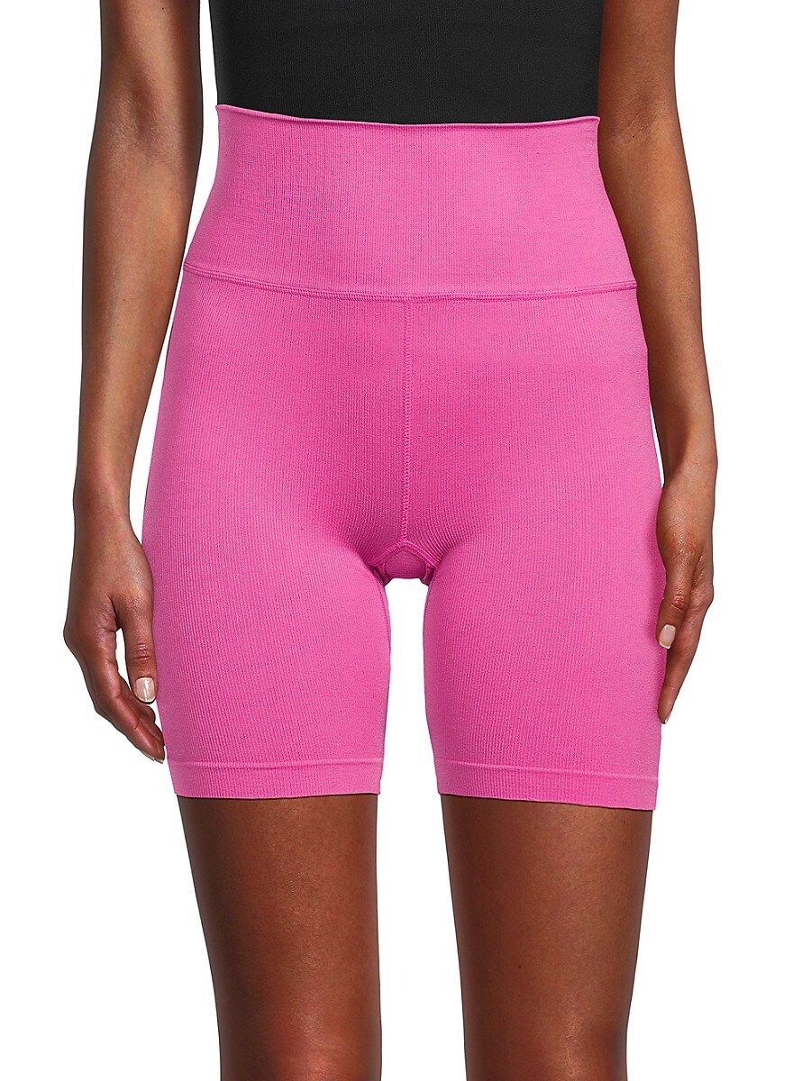 Pure Navy Women's High Waist Biker Shorts - Pink - Size L/XL | Saks Fifth Avenue OFF 5TH