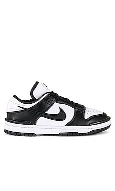 Nike Dunk Low Twist Sneaker in Black & White from Revolve.com | Revolve Clothing (Global)