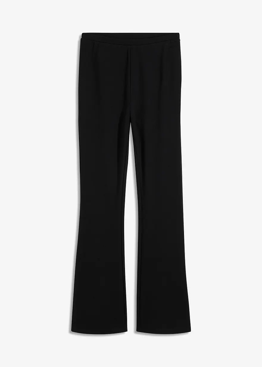 Hose aus bequemen Punto di Roma mit weitem Beinsaum | bonprix | Bonprix DE
