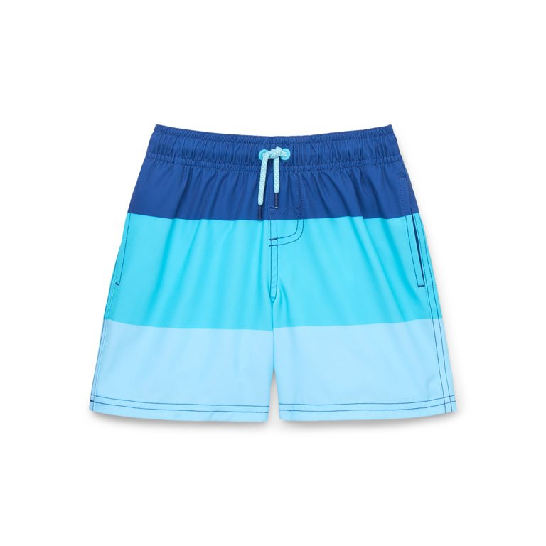 Wonder Nation Boys Quick Dry Stretch Swim Trunks with UPF 50+, Sizes 4-18 & Husky - Walmart.com | Walmart (US)