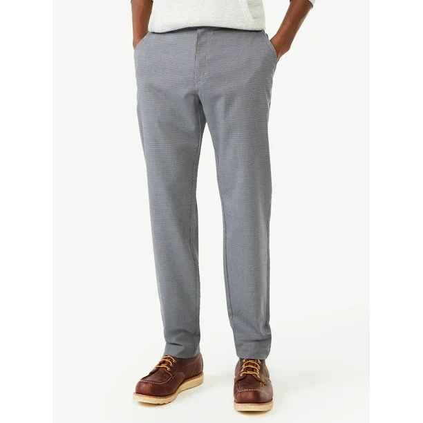 Free Assembly Men's Mini Plaid Tapered Pants | Walmart (US)