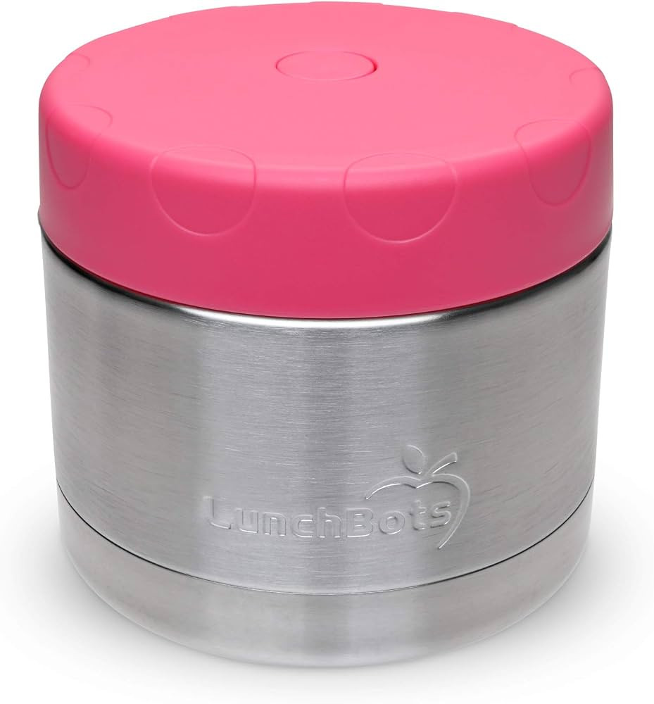 LunchBots 12oz Thermos Stainless Steel Wide Mouth - Insulated Thermos With Vented Lid - Keeps Foo... | Amazon (US)