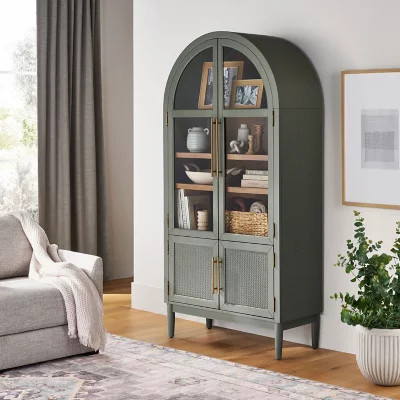 Member's Mark Enzo Storage Cabinet With Rattan Cabinet Doors - Sam's Club | Sam's Club