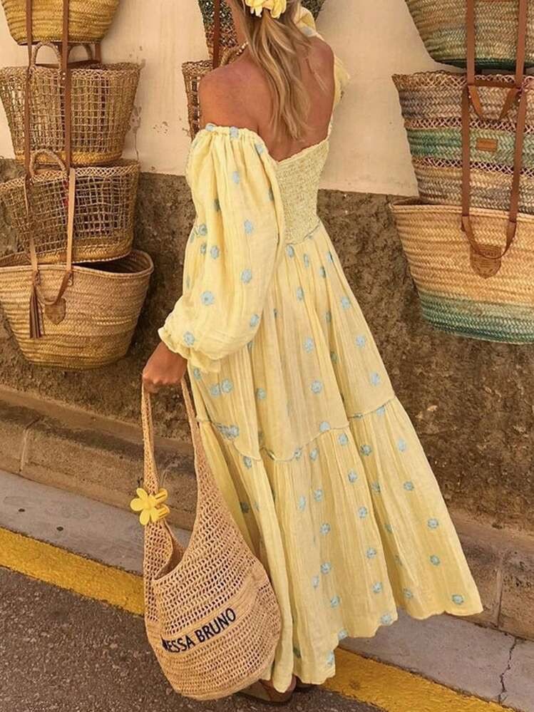 Breezaya Fashionable Long Sleeve Women's Dress For Vacation | SHEIN