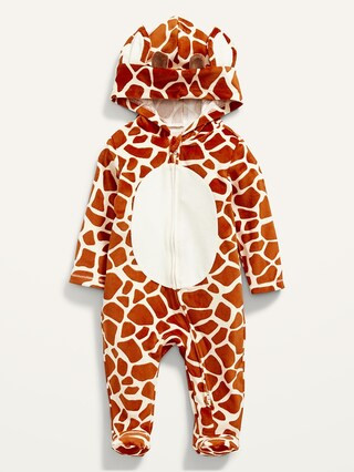 Unisex Footed Giraffe-Print Costume One-Piece for Baby | Old Navy (US)