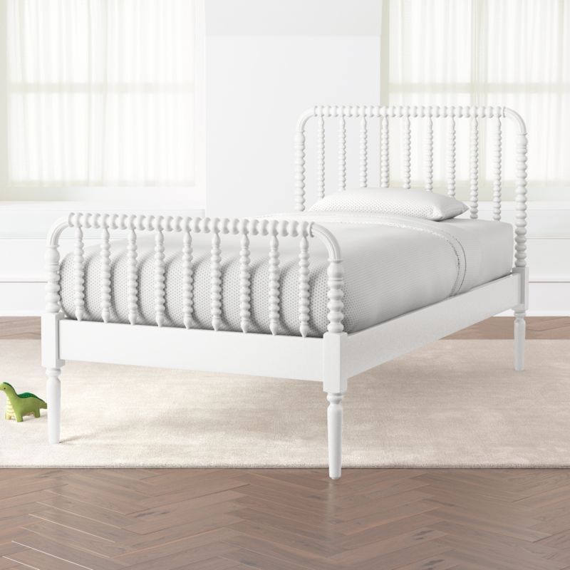 Jenny Lind White Twin Bed + Reviews | Crate and Barrel | Crate & Barrel