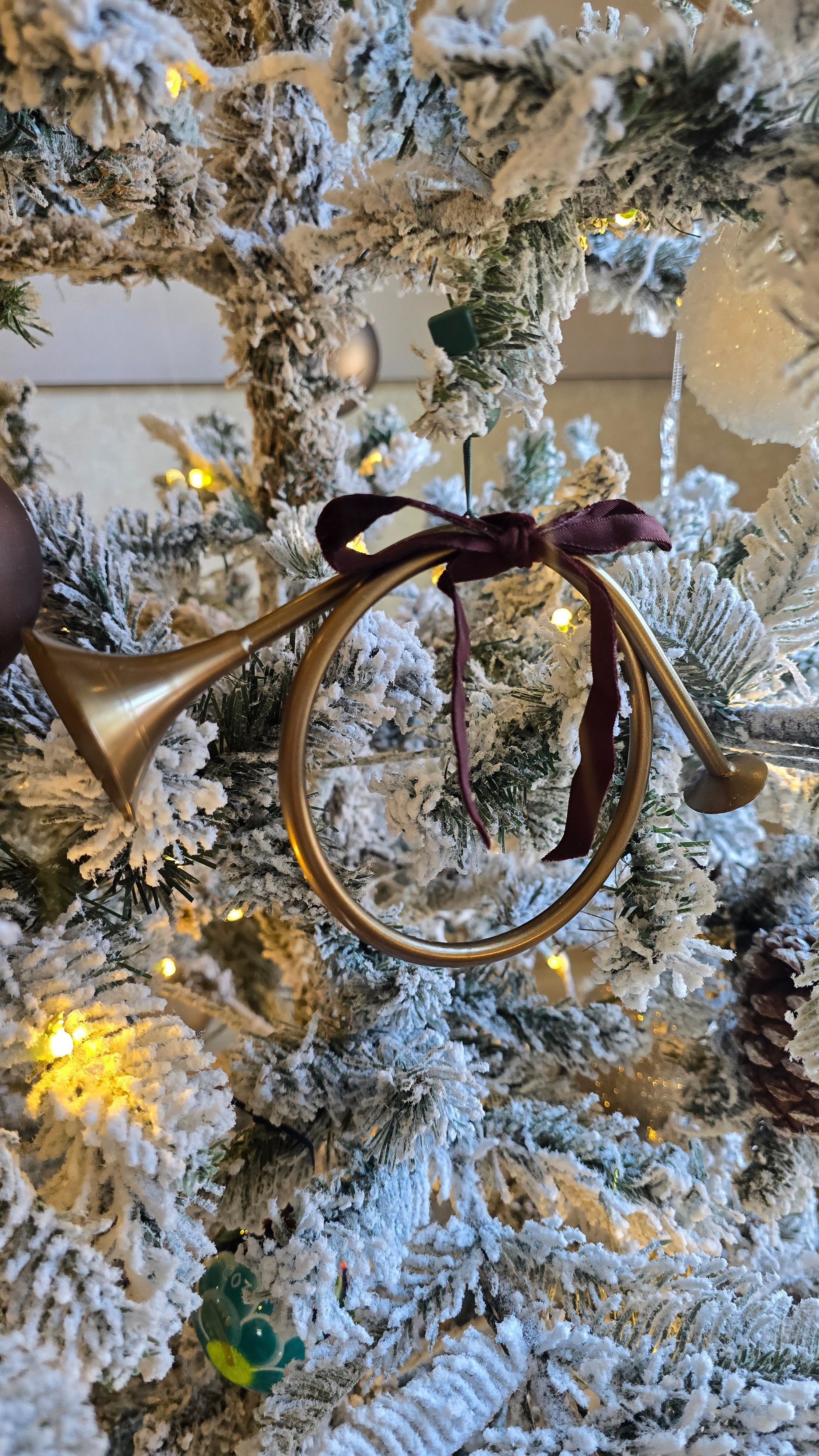 Gorgeous French horn Christmas tree ornament with velvet ribbon. 

#LTKHoliday #LTKSeasonal #LTKHome