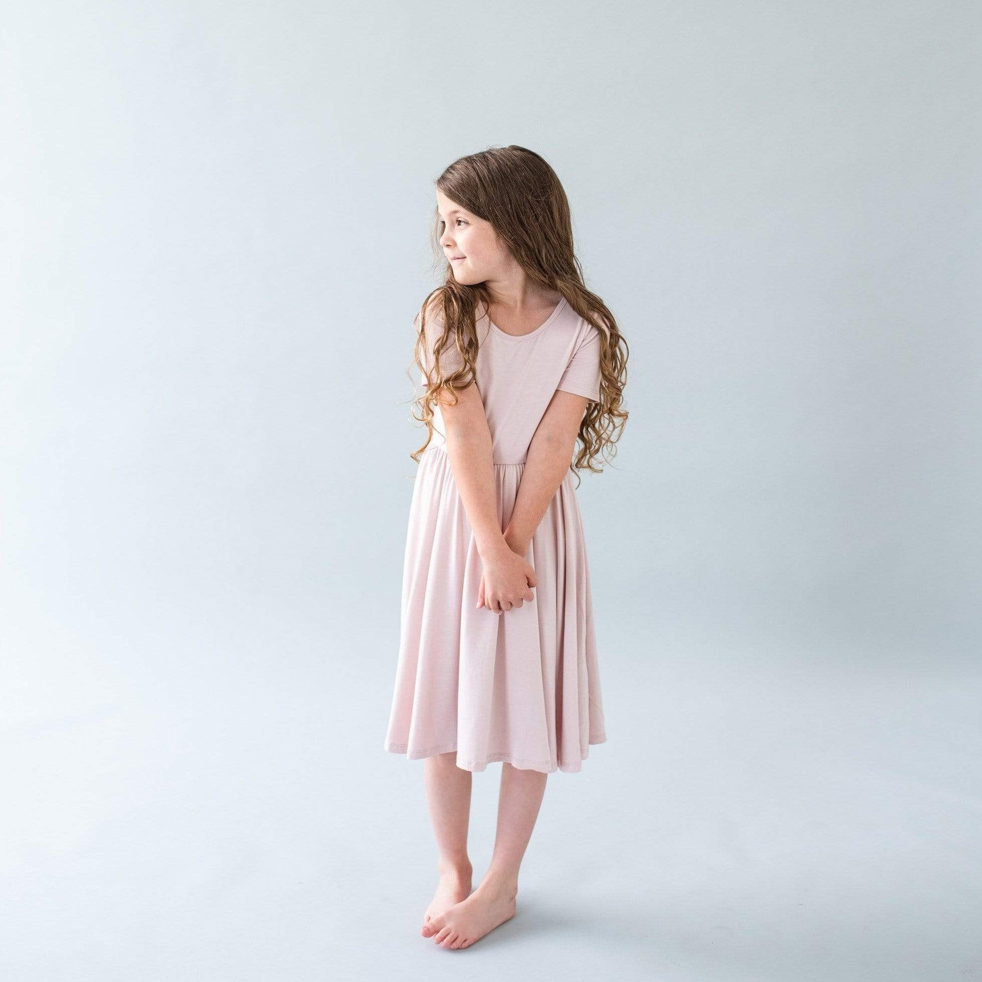 Twirl Dress in Blush | Kyte BABY