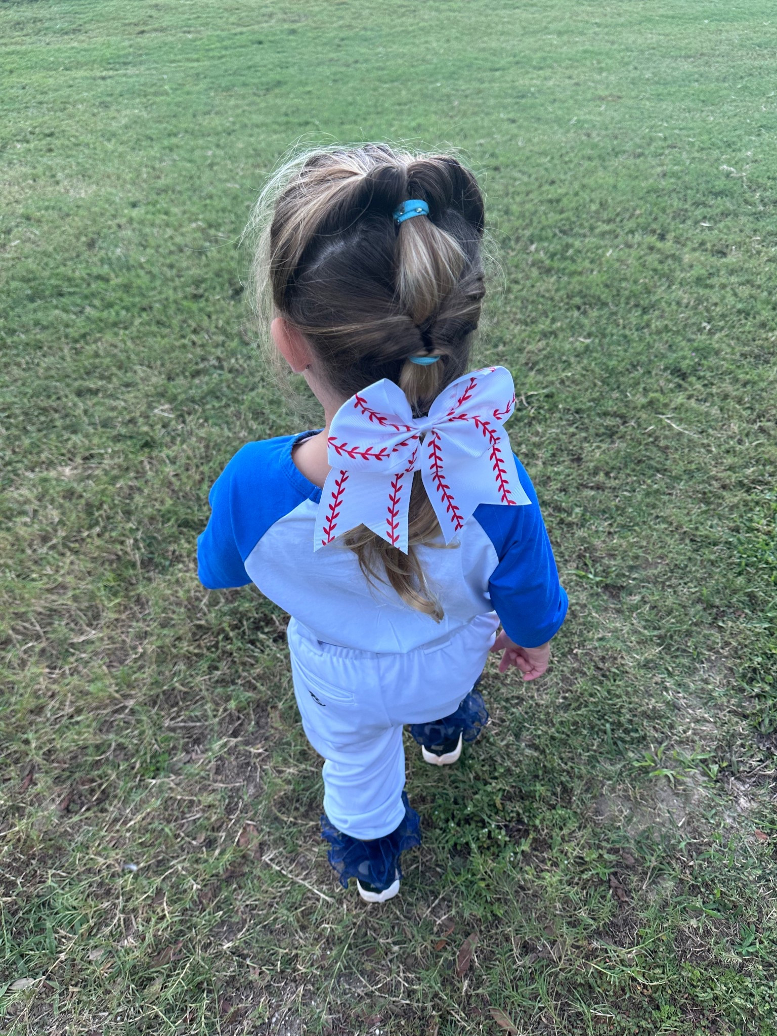 Cutie baseball bow hair tie 

#LTKSeasonal #LTKKids #LTKFamily