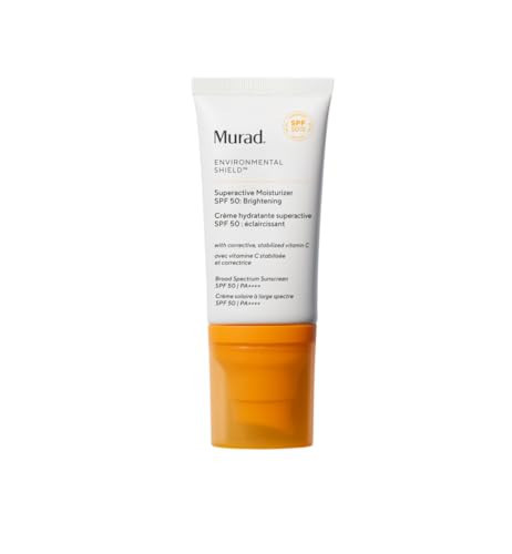 Murad Superactive Brightening Moisturizer SPF 50 - Vitamin C Packed Hydrating Ulta Sheer Facial Sunscreen W/Lipid-boosting Technology for Preventative Aging Protection from UVA/UVB - 1.7 Fl oz | Amazon (US)