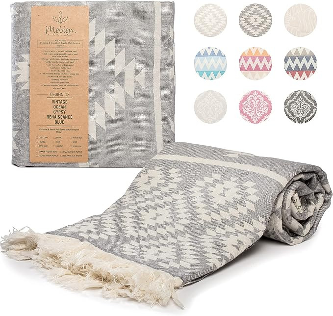 Mebien touche de la nature Turkish Towels Beach Towels Oversized (35”x67”) Beach Towels for A... | Amazon (US)