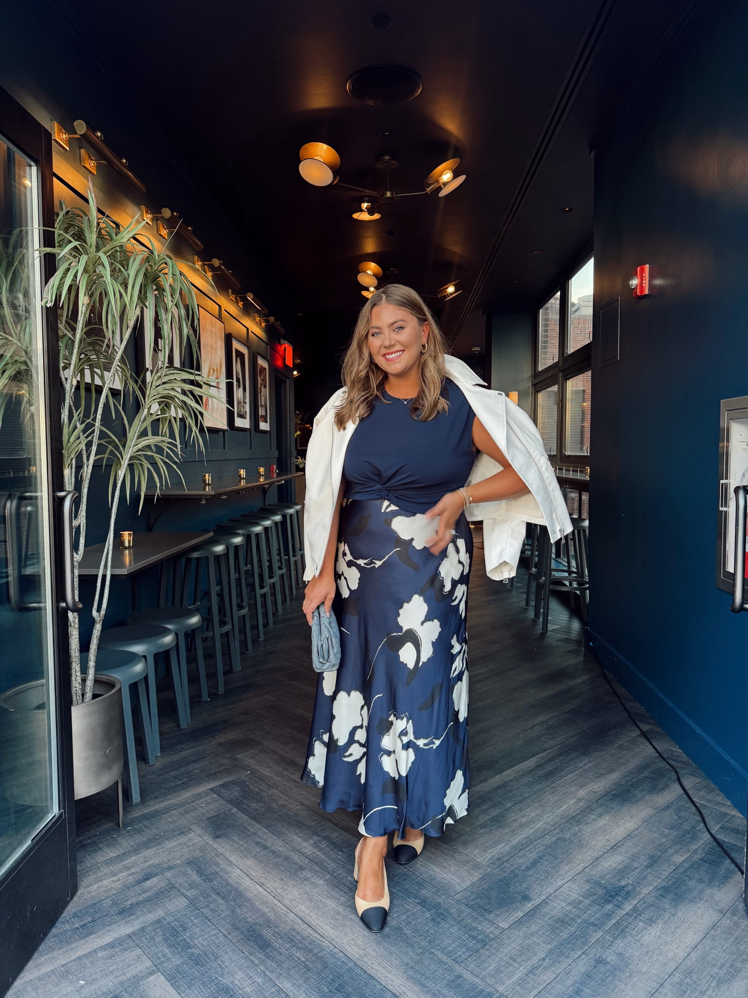 NYC outfit details - don’t hate me, dress was kindly gifted to me and I’m wearing 18, could’ve done 16 - linked similar vibes and 1X in moto jacket 

#LTKMidsize #LTKParties #LTKWorkwear