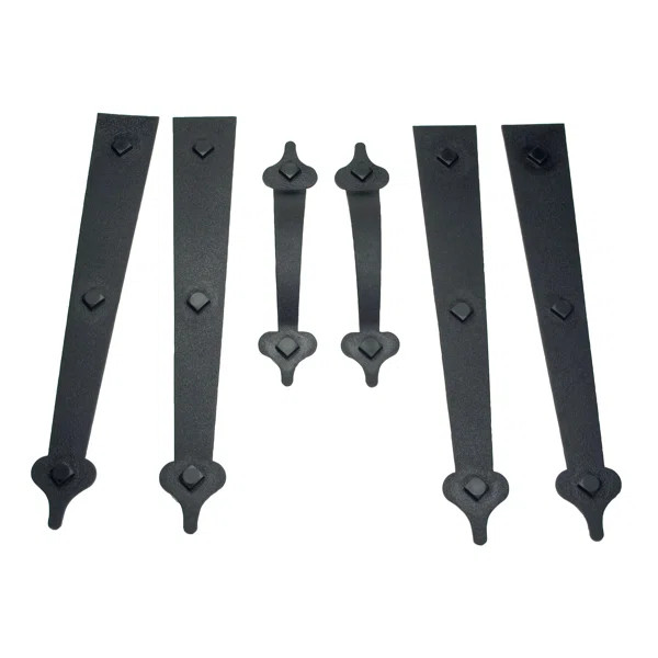 Voyles 6 Piece Decorative Garage Door Hinge Set | Wayfair North America