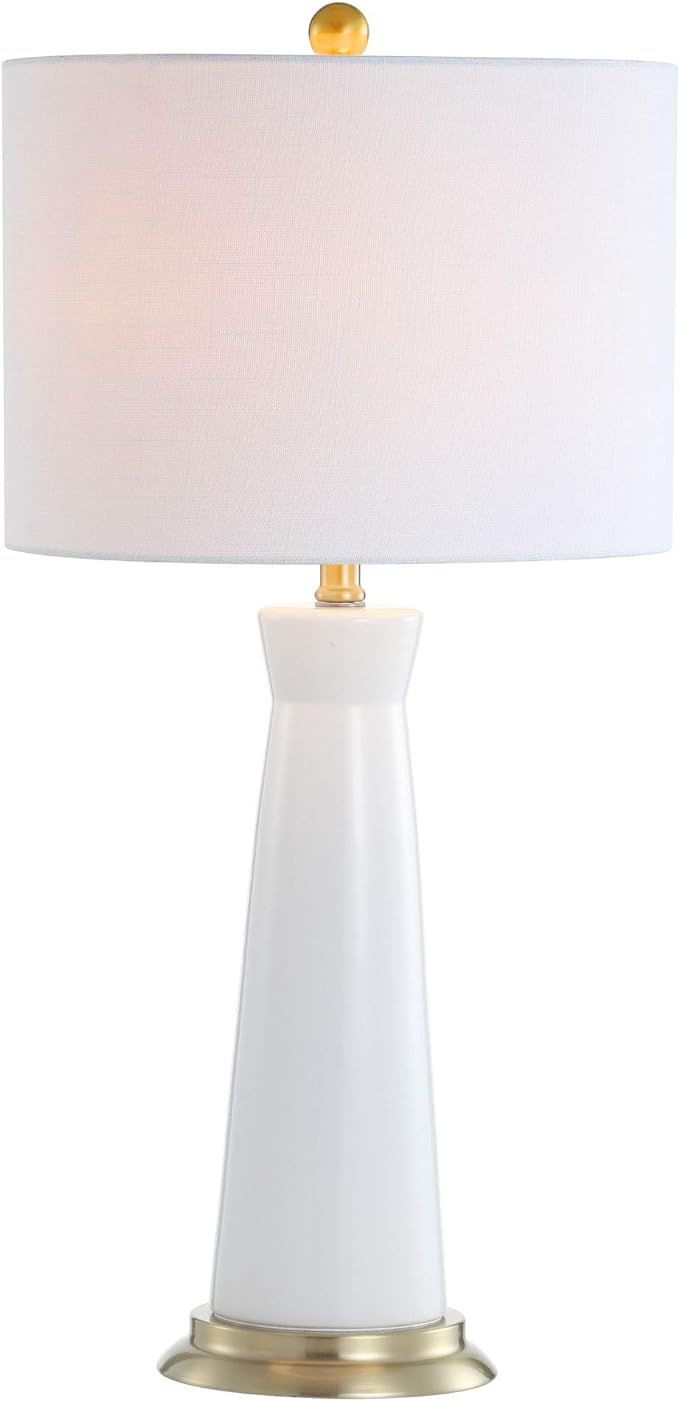 JONATHAN Y JYL3046B Hartley 29" Ceramic Column LED Table Lamp Contemporary Transitional Bedside D... | Amazon (US)