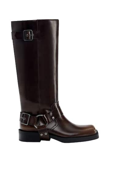 BIKER BOOTS WITH BUCKLES | PULL and BEAR UK