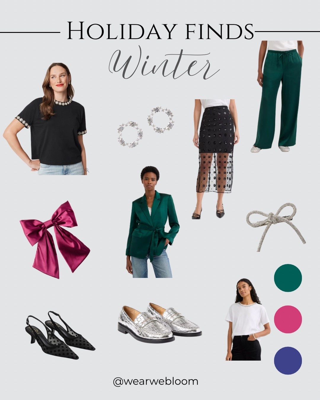 Holiday outfits for Winters!  

#wintercolorpalette 
#silverjewelry
#holidayoutfits 

#LTKHoliday #LTKOver40 #LTKCyberWeek