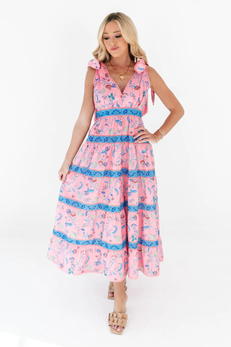 Strong Feelings Midi Dress - Pink | The Impeccable Pig