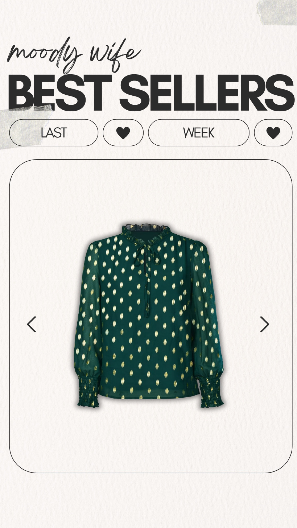 Moody Wife Blogs Best Sellers of the Week • This Cupshe green and gold satin long-sleeve top is one of my favorite tops to wear this holiday season! 📦🌟🎄

#bestsellers #MustHaves #TrendingNow #cupshe #holidayoutfit #christmasoutfit  

#LTKHoliday #LTKGiftGuide #LTKfindsunder50