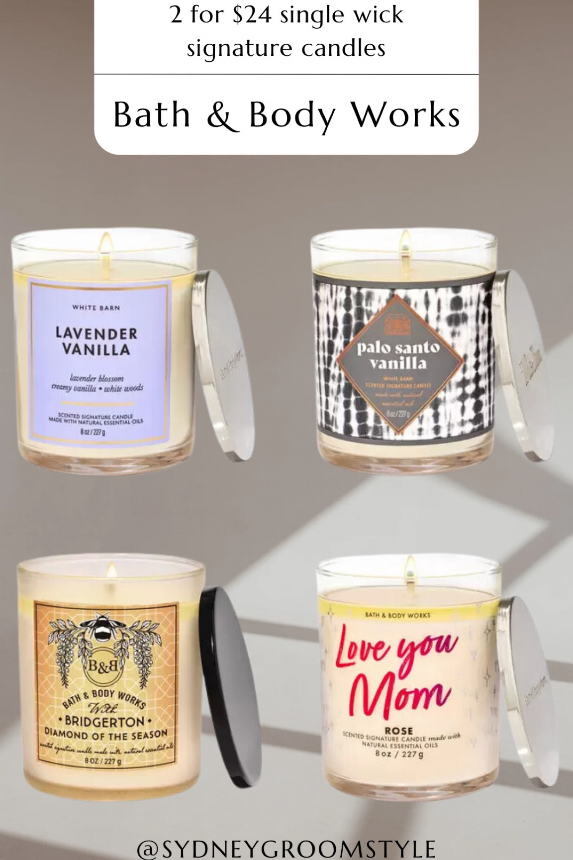 Bath and body Works Mother’s Day sale single wick candle two for $24

#LTKGiftGuide #LTKhome #LTKsalealert